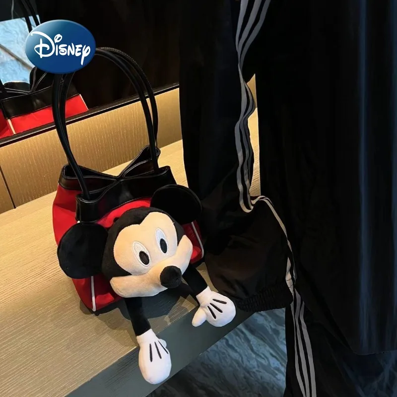 Disney Mickey New Women's Mini Handbag Cartoon Cute Doll Mini Women's Handbag Fashion Casual Luxury Women's Bag High Quality
