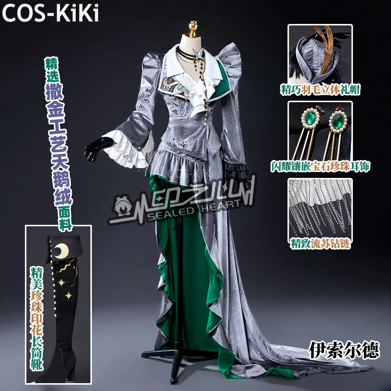 COS-KiKi Reverse:1999 Isolde Game Suit Gorgeous Noble Dress Uniform Cosplay Costume Halloween Party Role Play Outfit Women