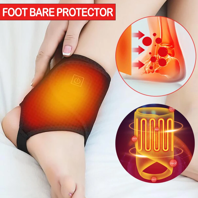 

Heating Ankle Protection Strap Adjustable Lightweight Heating Wrap and portable Ankle Support Electric Foot Stabilizer Brace