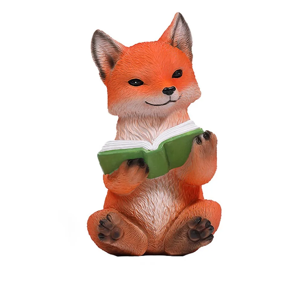 

Cute Nine Tailed Animal Figurine Handicraft Resin Crafts Animal Sculpture Toys Unique Garden Animal Statue