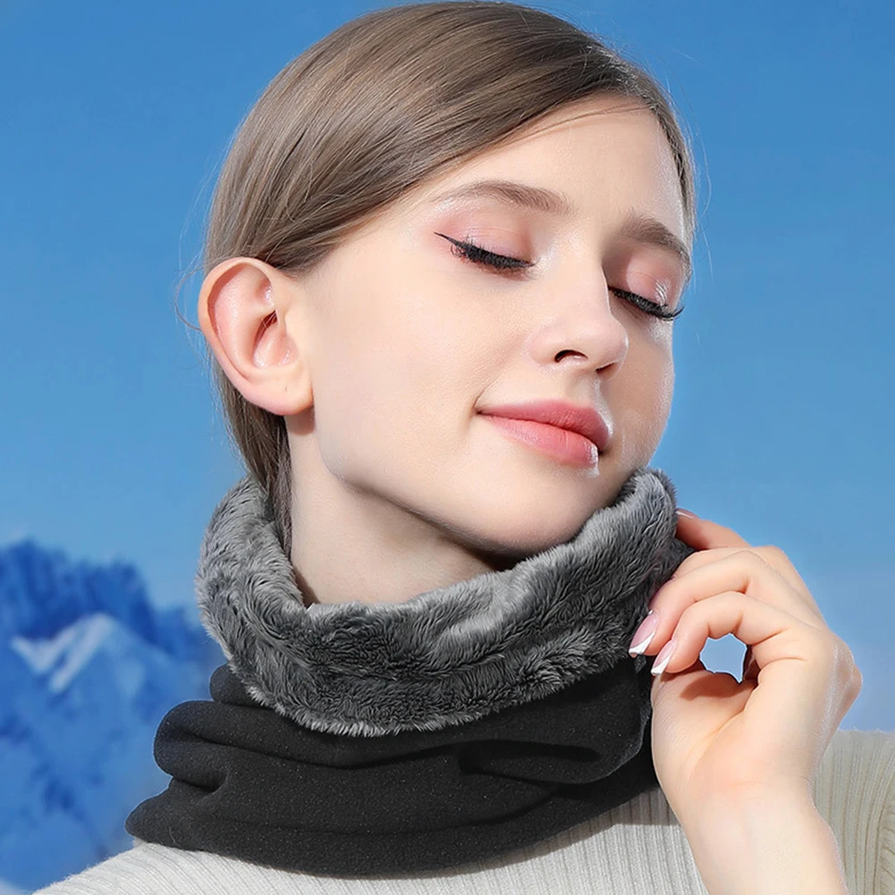 Fashion Soft Neck Warmer Sports Scarf Women Men Winter Face Cover Winter Skating Running Hiking Scarves Thick Cold-proof Collar