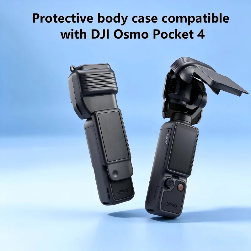 Camera Protective Shell for DJI Osmo Pocket 4, Full Coverage Shockproof Dustproof Body Cover with Precise Cutouts Anti-Slip