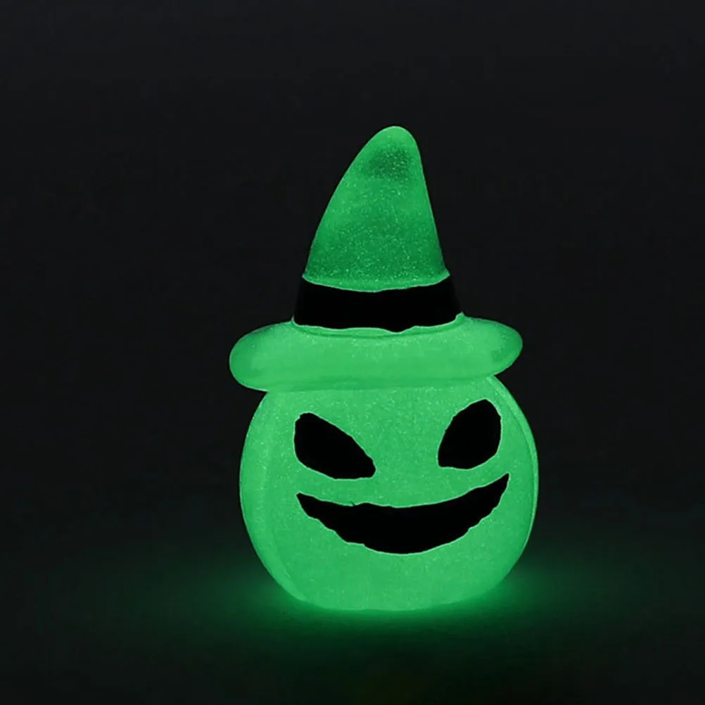 

8 Pcs Luminous Ornaments Halloween Party Decorations Glow The Dark Resin Indoor