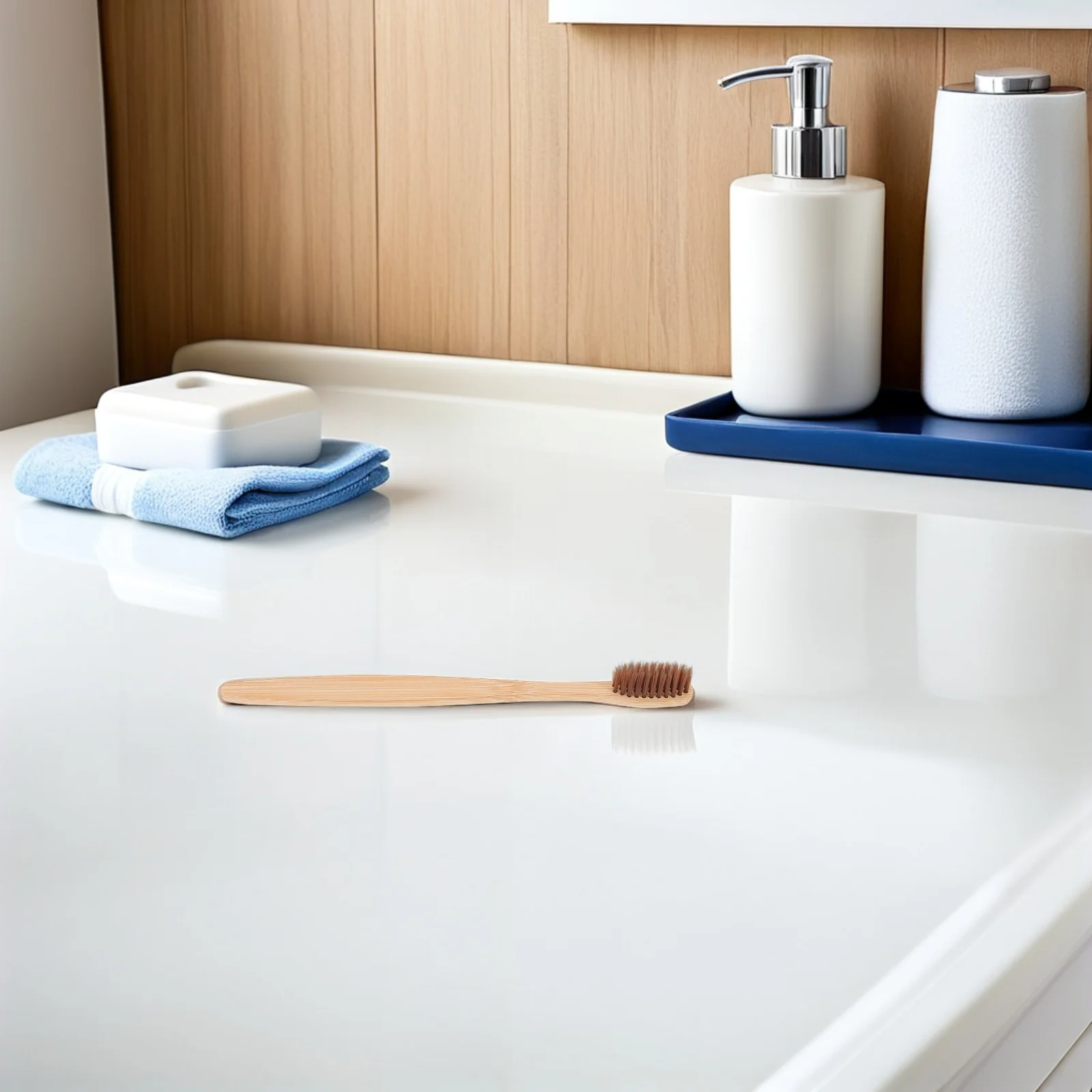 

30pcs Bamboo Toothbrushes For Adults Extra Soft Wood Handle Durable Travel Camping Home Hotel Use Portable Manual