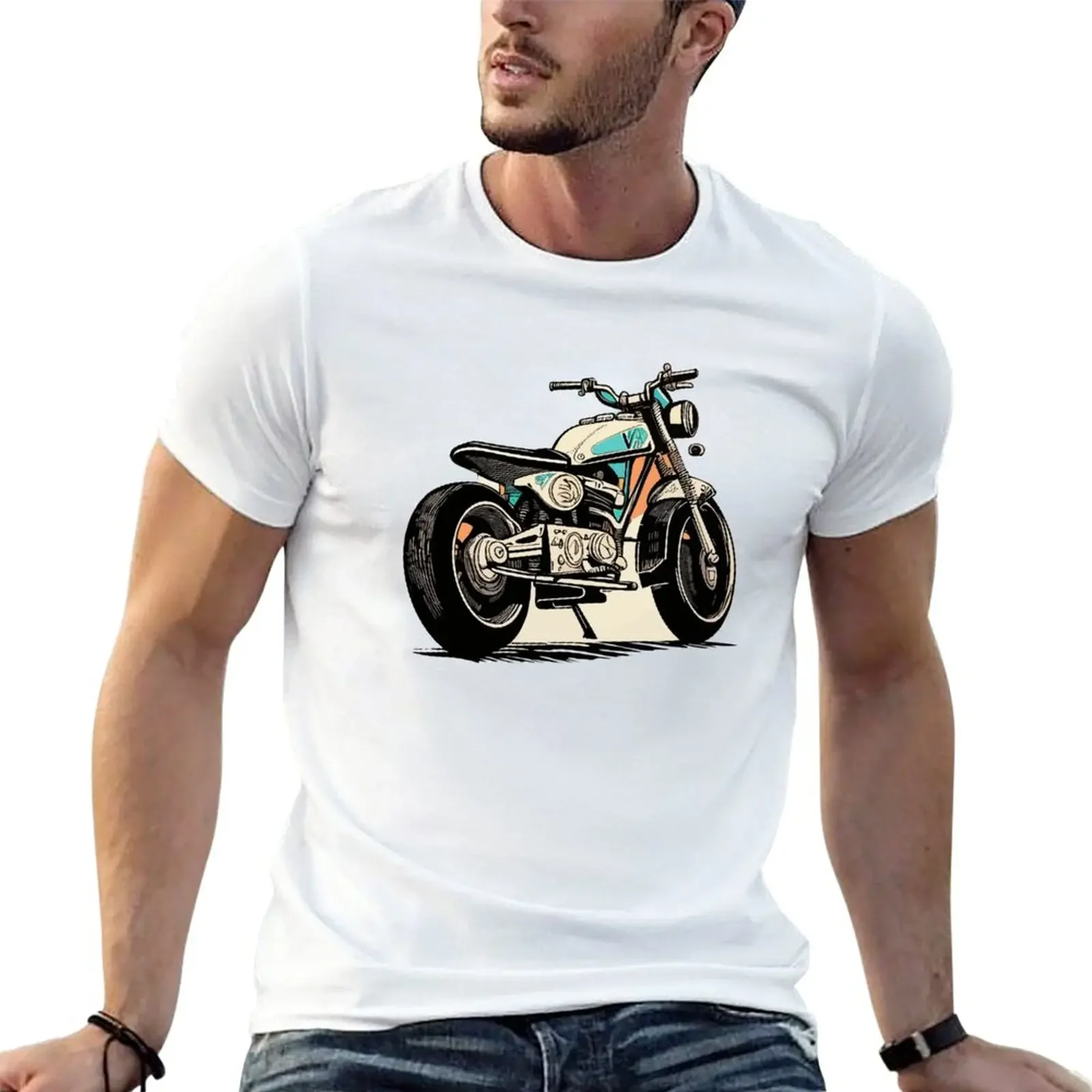 Camiseta de motocicleta Victory Vegas para niños, top de animal prinfor, tops de talla grande, camisetas personalizadas, camisetas de algodón para hombres, verano, nuevo