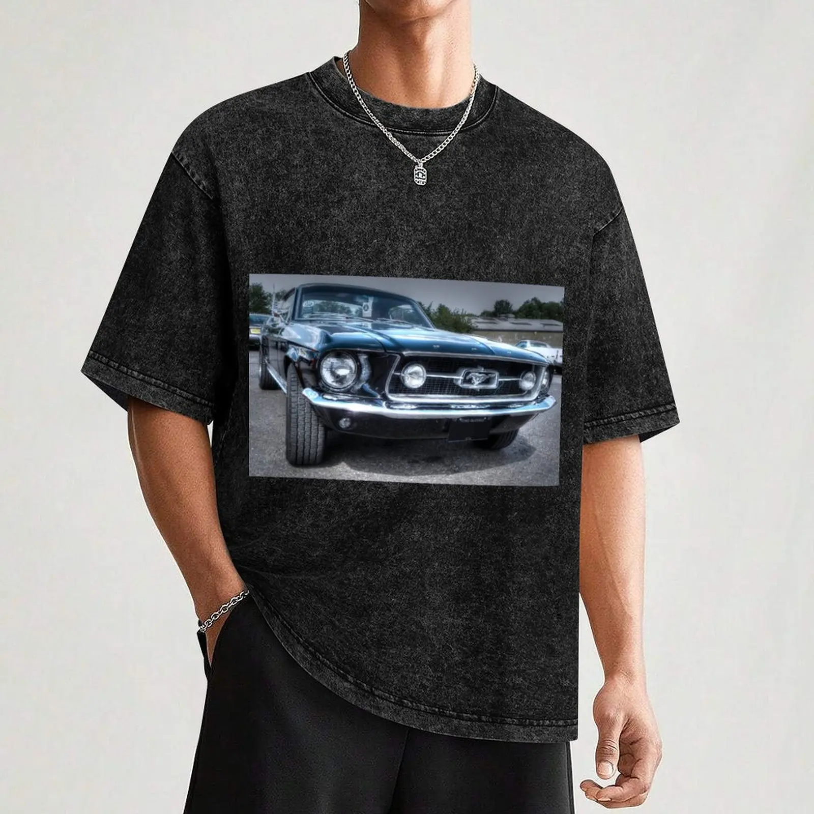 1967 Ford Mustang T-Shirt, Vintage-Kleidung, lustige Geschenke, übergroße Grafik-T-Shirts, Designer-Shirts, große und große Herren-T-Shirts