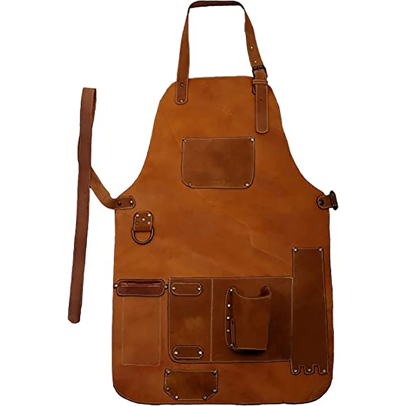 

Industrial Machinist Craftsman Thick Double-faced Velvet Artisan Workwear Auto Mechanic Tool Multiple Pockets Thick Apron