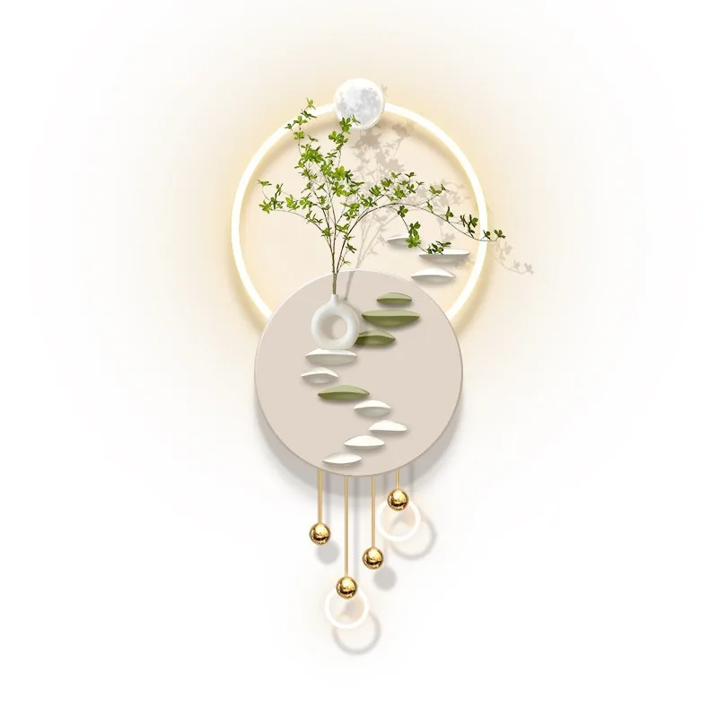 

Cream wind fresh entrance entrance decorative painting wall lamp