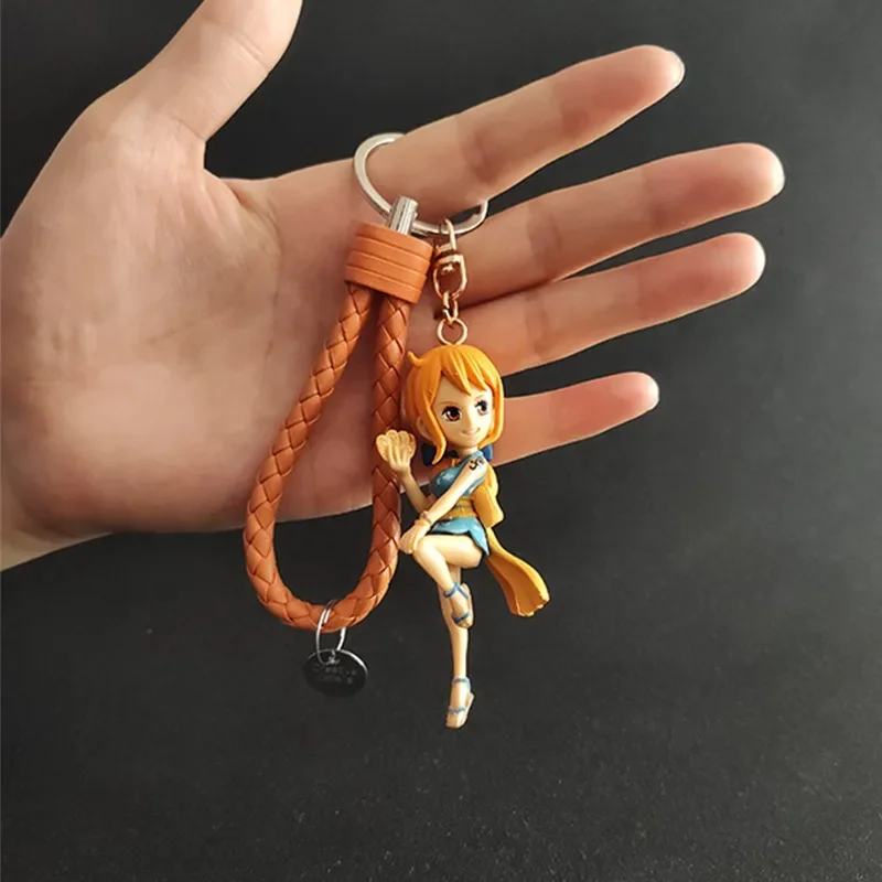 New Animation Peripherals One Piece Wano Nika Luffy Keychain Chopper Nami Ornaments Collection Toys The Best Gift for Fans