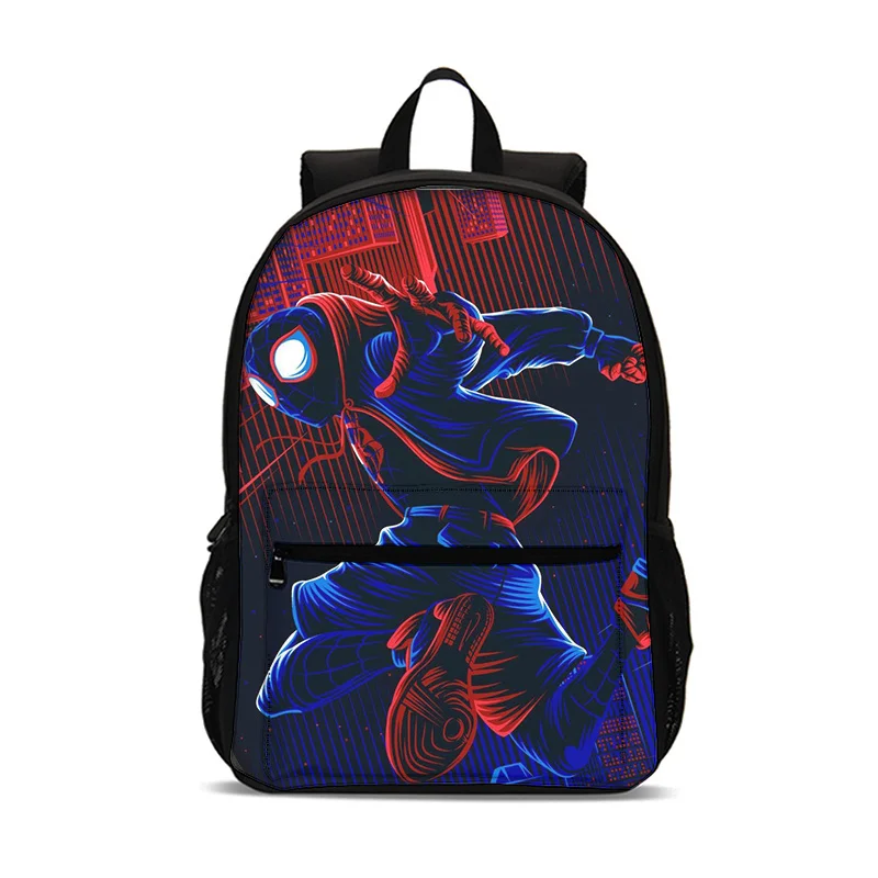 스파이더 맨 슈퍼 영웅 배낭 소년과 소녀 학생 생일 선물 어린이 학교 가방 대용량 캠핑 내구성 배낭