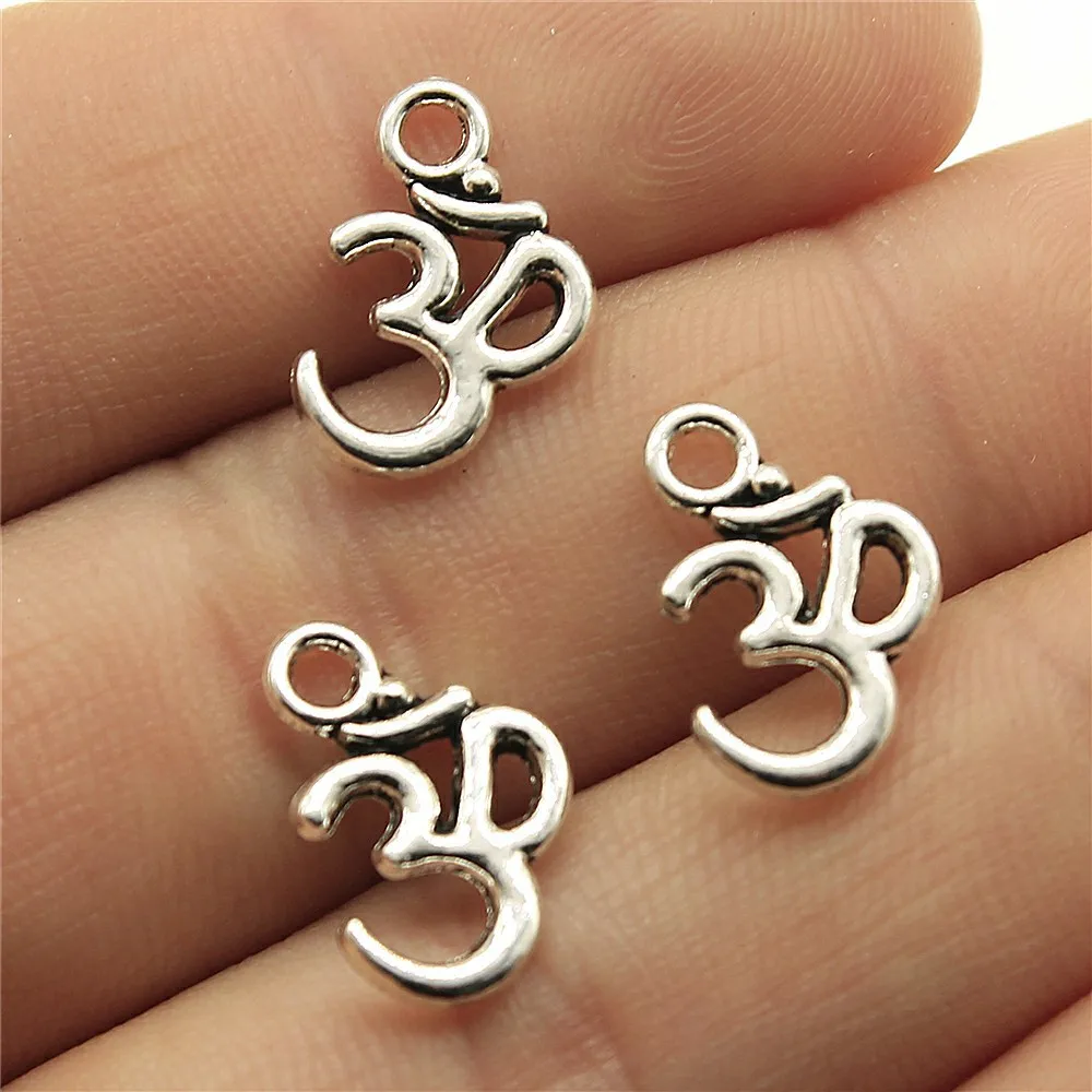 20pcs OM Charms Beads for DIY Jewelry Making