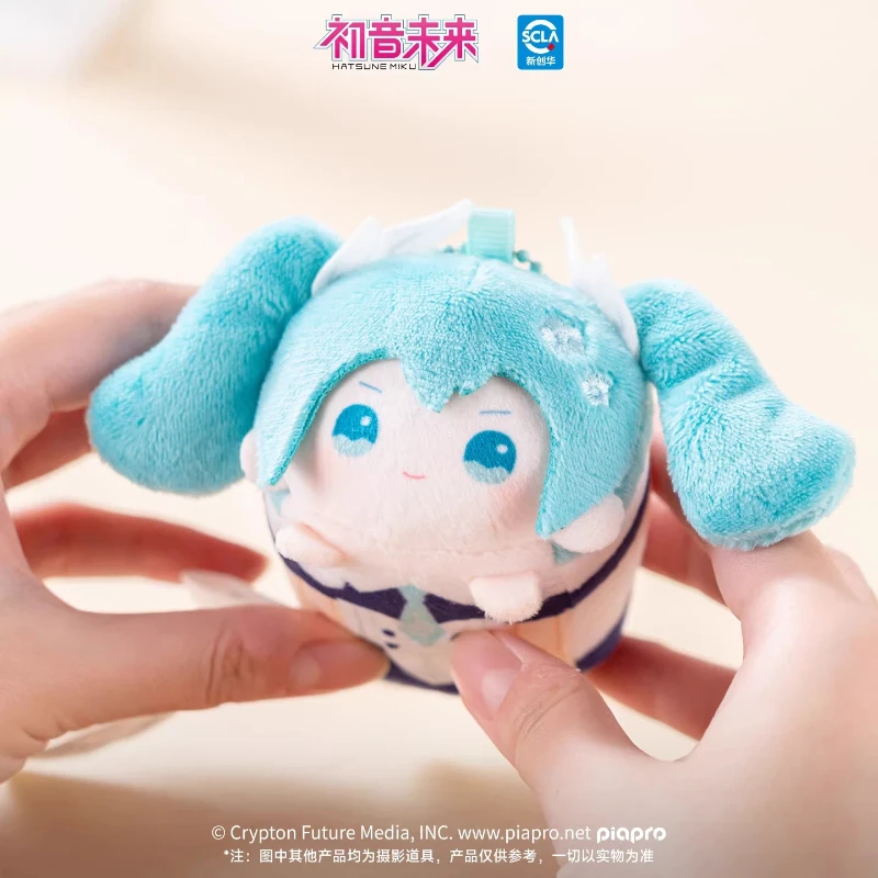 

In Stock Hatsune Miku Knight Fantasy Series Plush Magnetic Lying Doll Keychain Anime Peripheral Bag Pendants Gifts For Miku Fans