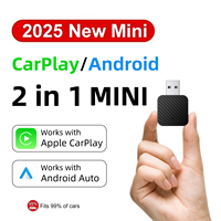 2025 NEW Mini 2in1 Wireless Adapter CarPlay & Android Auto in One Plug&Play 5G WiFi Bluetooth 5.0 USB Interface Not To Fall Off