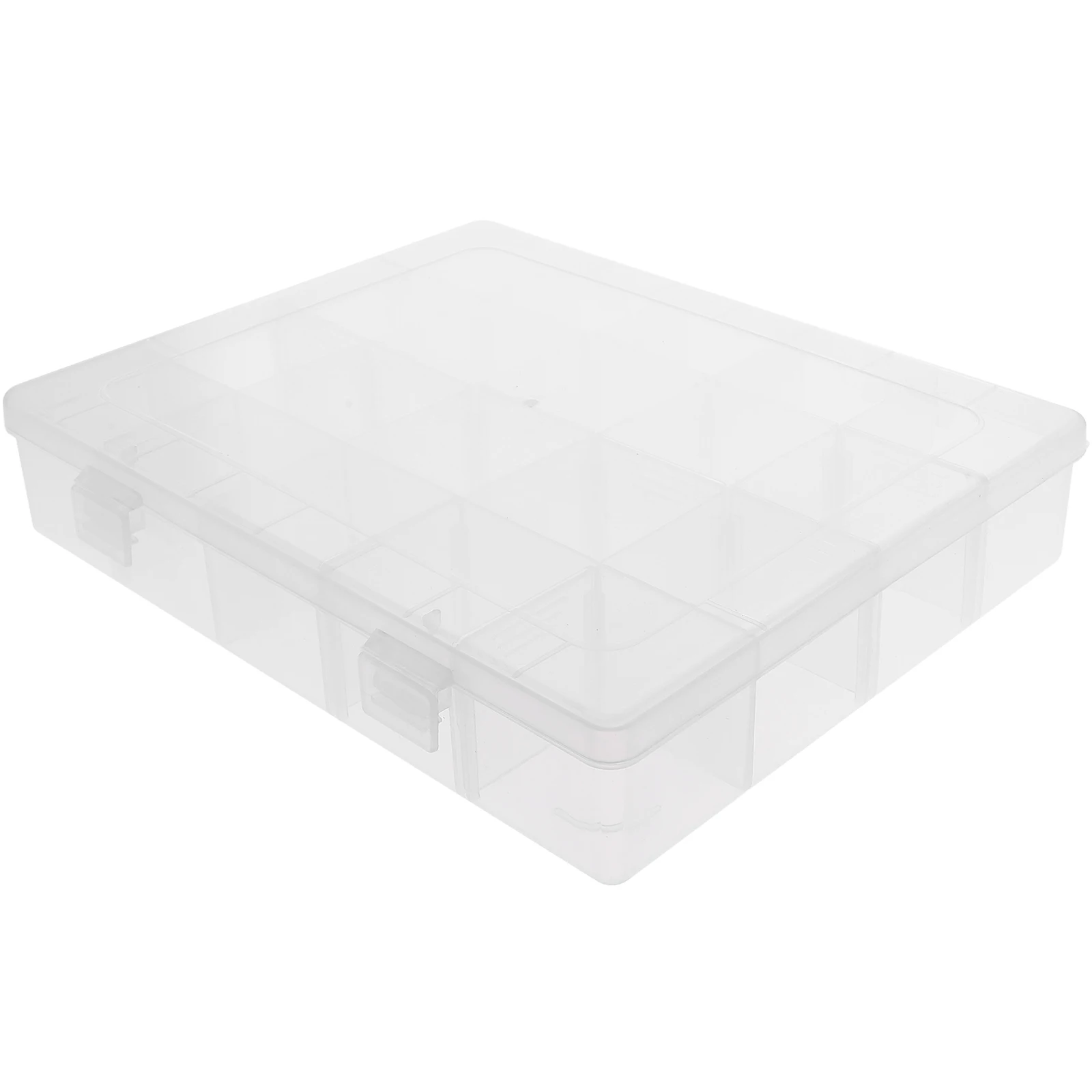 

3pcs Plastic Storage Box Transparent Bead Container Jewelry Organizer Multi-Grid Compartment Holder Rhinestone Nail Charms Parts