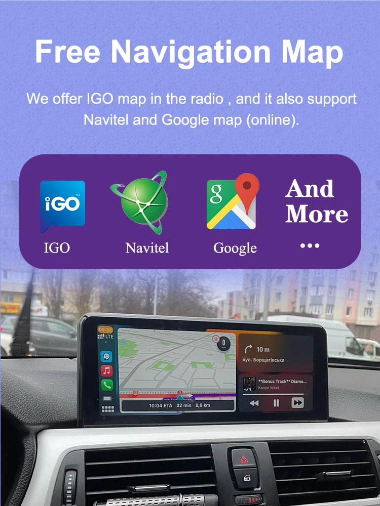 AUTOTOP CarPlay Screen For BMW 1 2 3 4 Series F20 F21 F30 F31 F32 F33 F34 Car Multimedia Player Wireless Carplay Android Auto