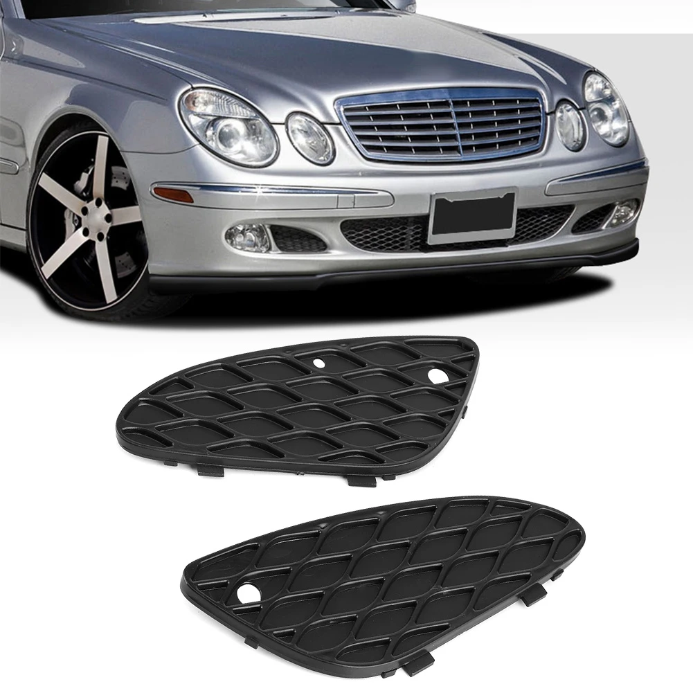 

2118850253 2118850353 Front Bumper Grill Cover Mesh Grille Fit for Mercedes-Benz E-Class W211 E320 E350 E500 2003-2006 2PCS