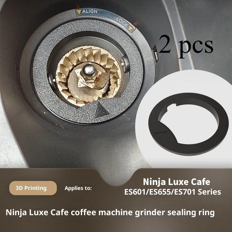 2 قطعة ماكينة القهوة لدغ طاحونة الغبار و الفول المربى الوقاية الدائري ل النينجا ES601 655 701 ماكينة القهوة طاحونة أجزاء