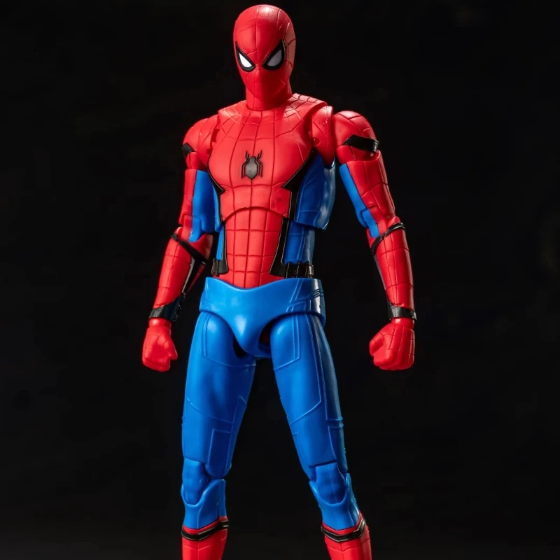 マーベル 1/12 スタークスーツ スパイダーマン プラスチック組み立てモデルキット アニメアクションフィギュア 可動フィギュアおもちゃ 男の子の装飾ギフト