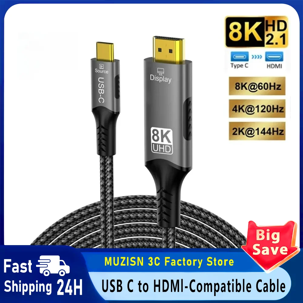 8K@60Hz Usb C To Hd…