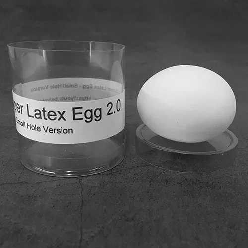 1pc Super Latex Egg 2.0 Small Hole Version Magic Tricks Real-looking Latex Egg Close up Stage Illusion Prop Gimmick Accessory