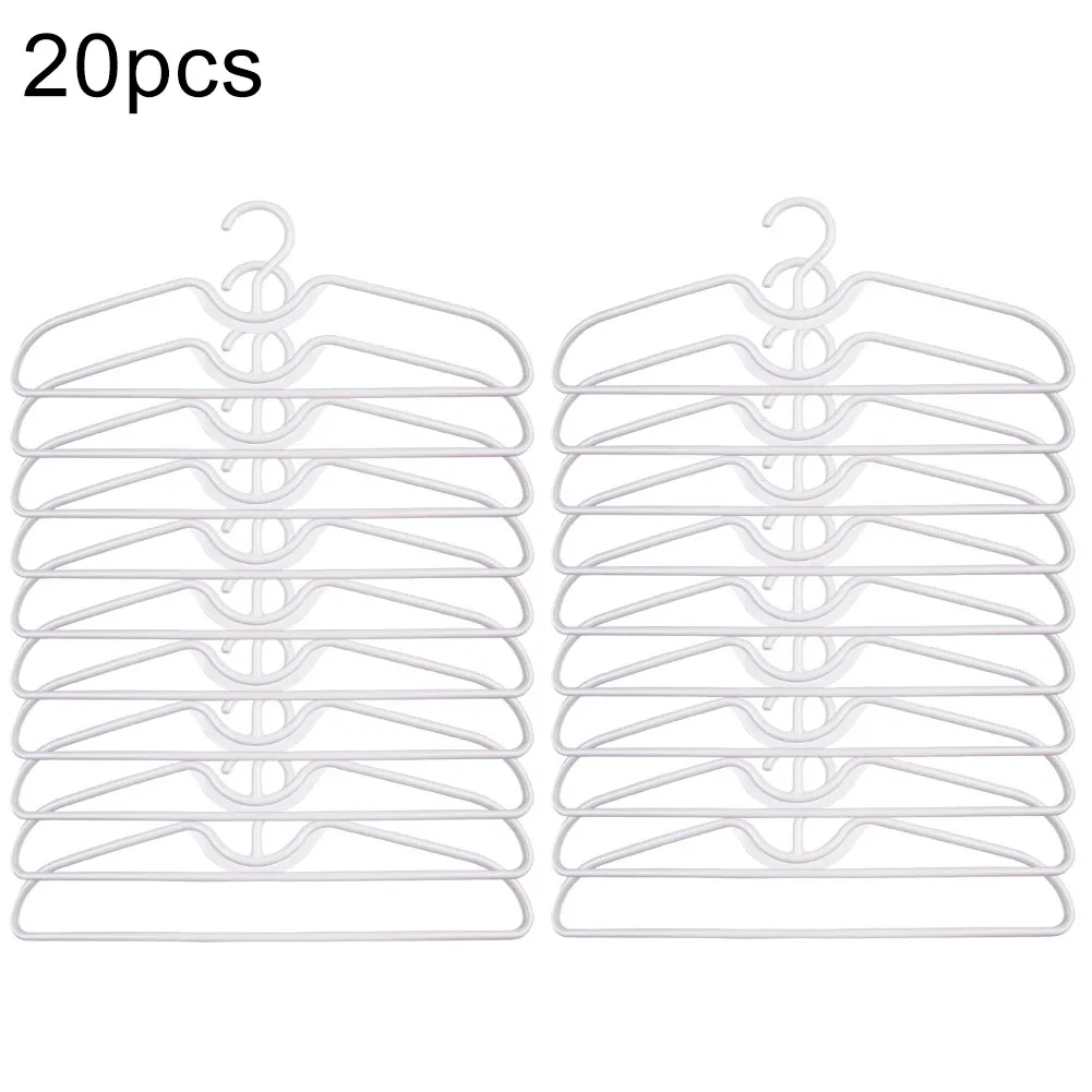 Anti Slip Plastic Clothes Hangers Short Neck Design Lightweight Suitable for Shirts Dresses Jackets Pack of 5/10/20