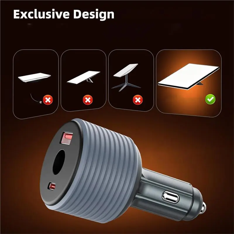 For Starlink Mini Cigarette Lighter Adapter, 3-In-1 10V-24V To 30V Car Step Up Converter With 10FT DC Cable-A74F