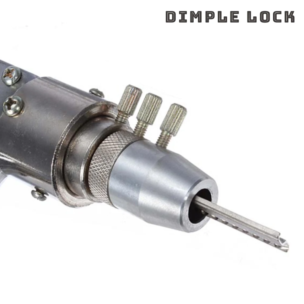 Dimple Lock Bump Gun Pin Bump Key Includes 10 Universal Blades For The Measurements Of Most Basic Dimple Pin Cylinders