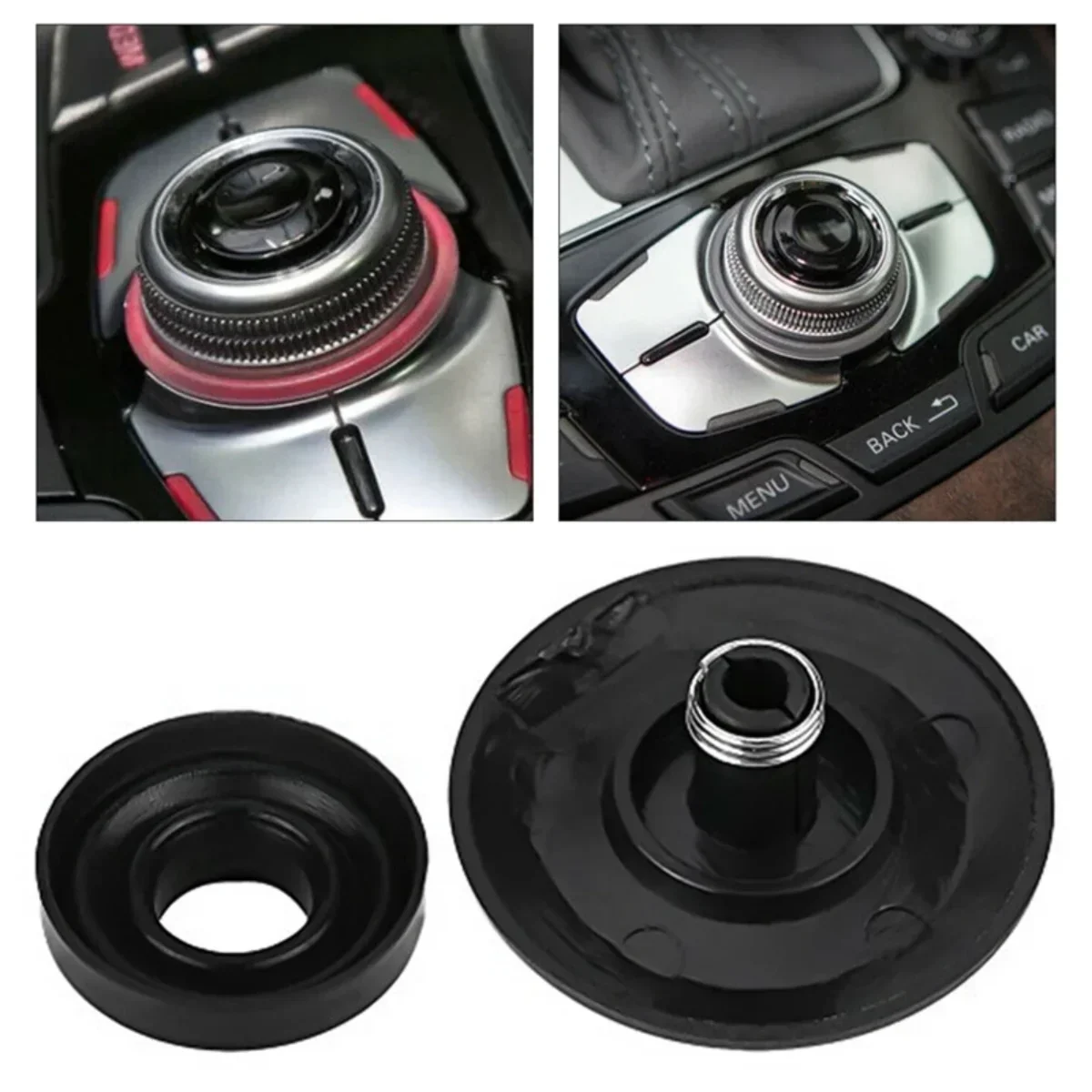 8K0998068A Black MMI Knob Joystick Button Cap Cover Repair Kit For Audi A4 B8 Avant A5 8T A6 C6 A8 D4 Q5 8R Q7 Cabriolet Sedan