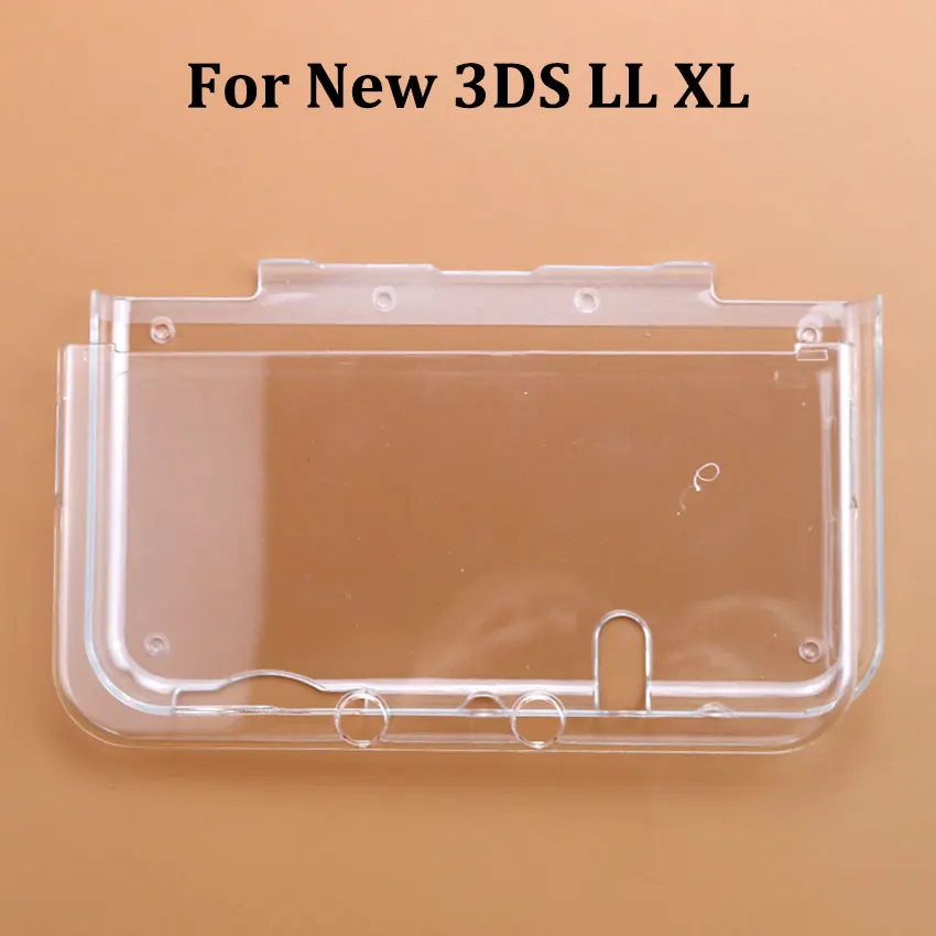 JCD For New 2DS 3DS XL LL Transparent Protective Cover Case + Screen Film LCD Screen Protector For NEW 2DSXL 2DSLL 3DSLL 3DSXL