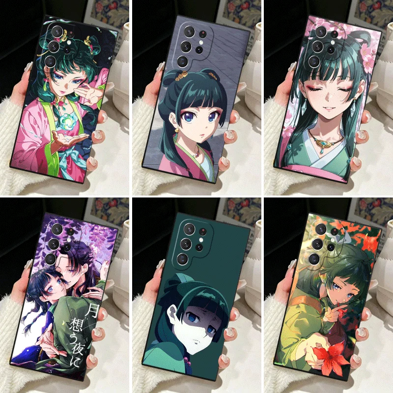 Soft Silicone Phone Case for Samsung Galaxy S25 S26 Ultra A-Apothecary D-Diaries Maomao Shell S24 FE S23 S22 Plus S21 S20 + Edge