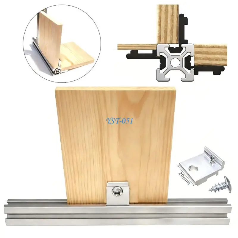 E15A High Strength Aluminum Fixing Support For Extrusion Frame In Various Size