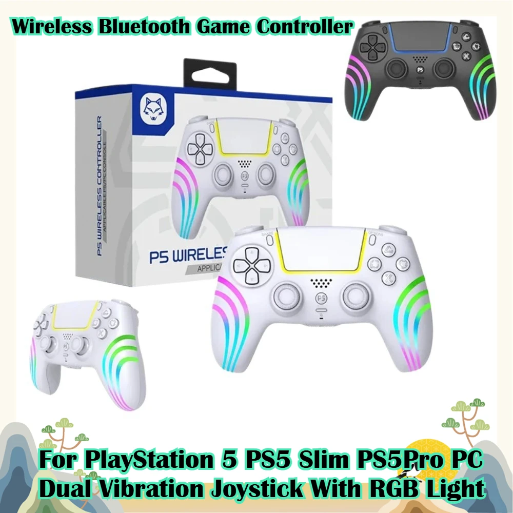 wireless-bluetooth-game-controller-for-playstation-5-ps5-slim-ps5pro-pc-dual-vibration-joystick-with-rgb-light-gamepad-console