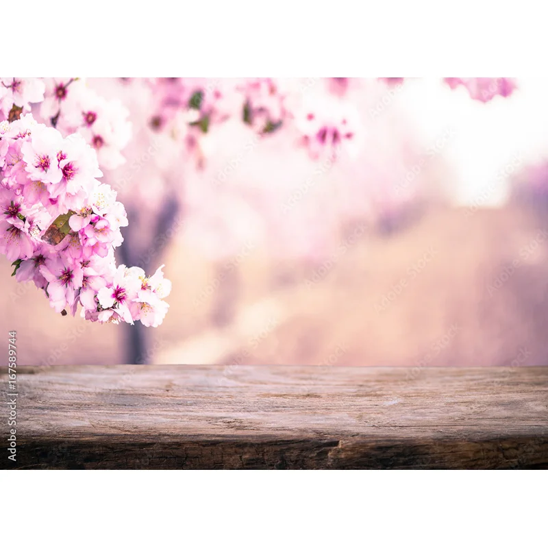 Shuozhike Art Stof Fotografie Achtergronden Rekwisieten Bloem Houten Planken Fotostudio Achtergrond 2211 HBB-03