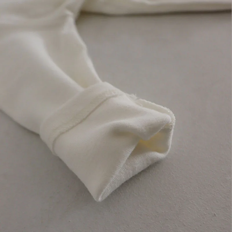 الوليد 3 إلى 24 متر الصلبة الكورية القطن رومبير الطفل Ins نصف عالية الرقبة منامة نيسيي شتاء دافئ للجنسين الرضع لينة داخلية 2026