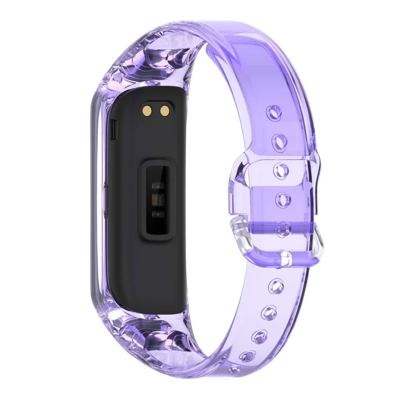 Transparent Silicone Strap For Samsung Galaxy Fit 2 SM-R220 Discoloration Band Replacement Smart Bracelet For Fit 2 SM-R220