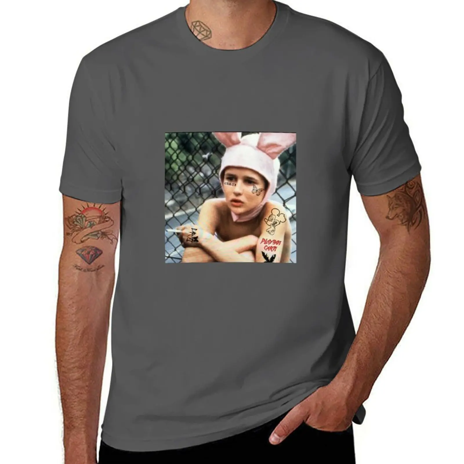 

Playboi Carti Playboy Carti Gummo Twitter Profile Picture T-Shirt t shirts for man pack cotton man t shirt luxury T-Shirt