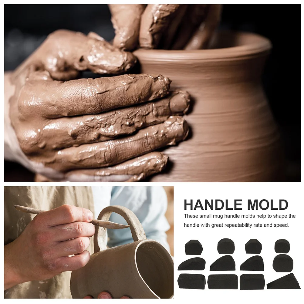 

24pcs Cup Eva Diy Mug Handle Making Diy Mold Tool For Pottery Small Handle Mold Craft Accessory Pottery Supplies