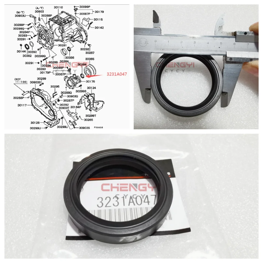 Transfer Case Rear Output Shaft Oil Seal For Pajero Montero KH6W K96W V45W V63W V73W V93W V97W 3231A047 55*42.8*11