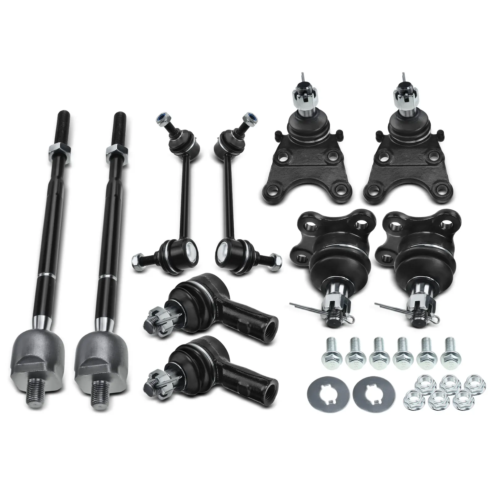 A-Premium 10x Front Stabilizer Bar Link & Tie Rod End for Honda Passport 1998-2002 Isuzu Amigo 1998-2000 Axiom 2002-2004 Rodeo