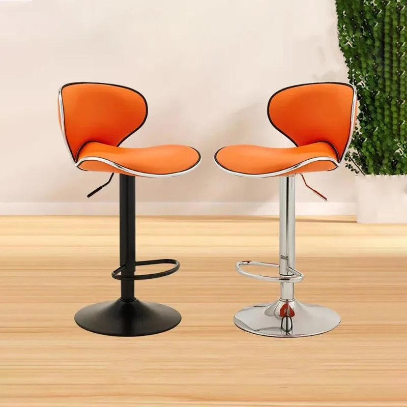 

Set Of 2 Trendy Bar Chair Ergonomic Adjustable Height Modern Luxury Bar Chair Design Beauty Taburetes De Bar Home Furniture