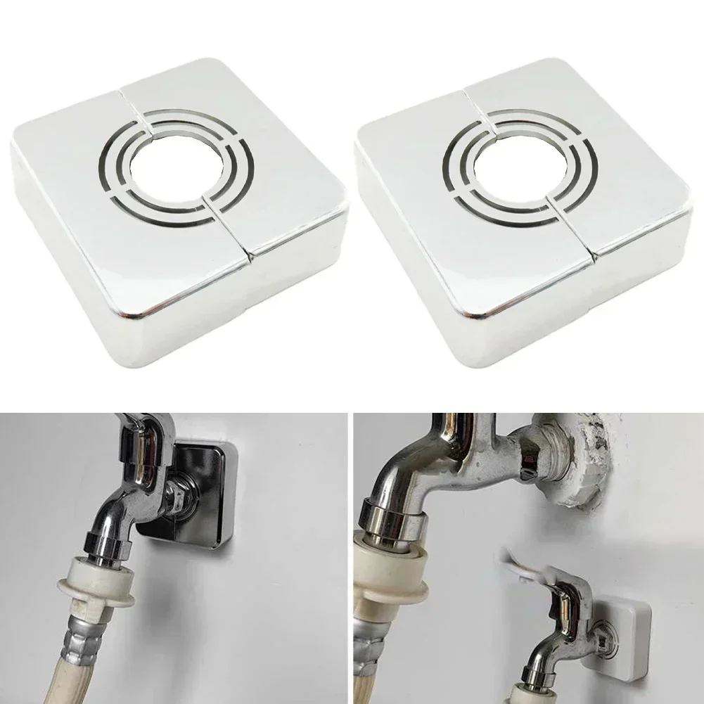 Shower Faucet Decorative Cover Corner Valve Pipe Decorative Cover Kitchen Bathroom  Water Pipe Wall Decorative Covers