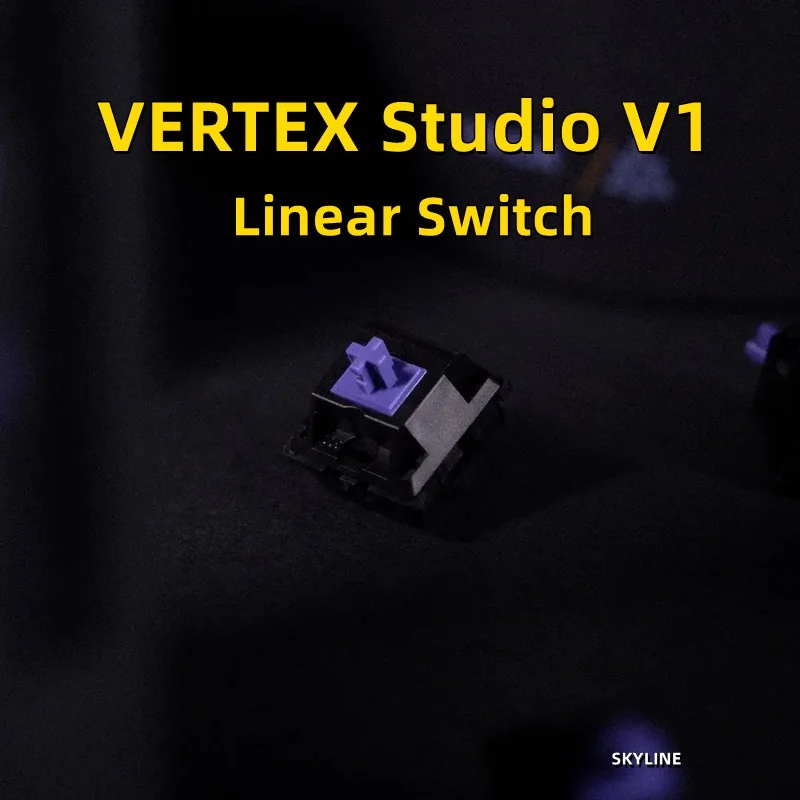 VERTEX Studio V1 Linear Switches (70/90-Packs) (Stock/Lubed)v1（With Jars）For Mechanical Keyboard DIY Factory Lubed Version Jwick