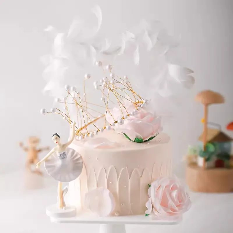 Plastic Pink Cake Model Simulation Sample Crown Shop Window Sample Two Specifications Birthday Cake Model Decoration