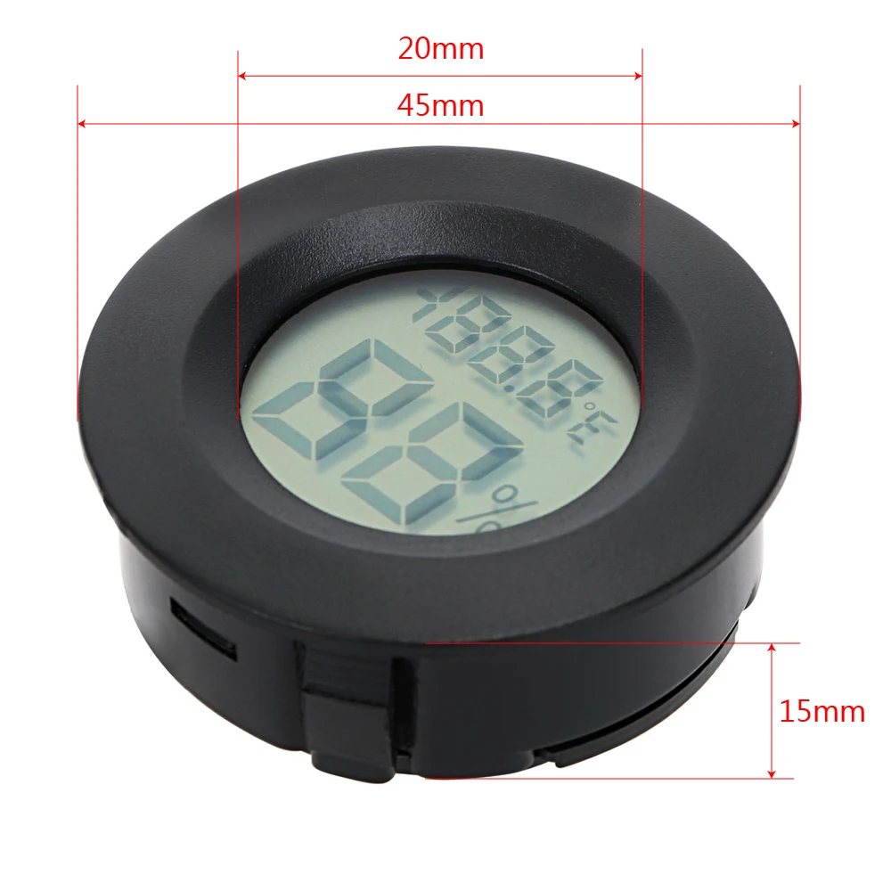 DIYWORK Temperature Humidity Meter Detector Thermometer Hygrometer Fridge Freezer Tester LCD Digital