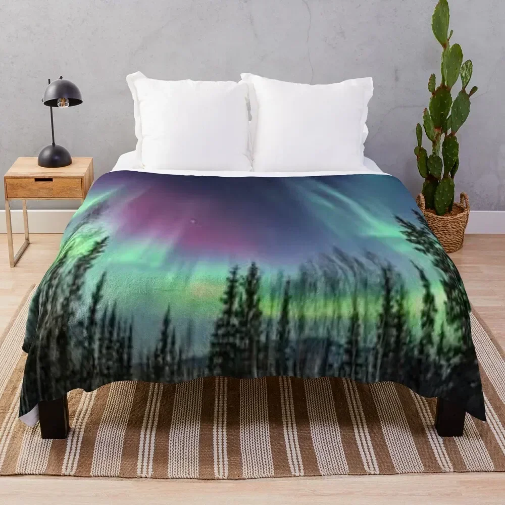 

Aurora Borealis Throw Blanket For Sofa Thin for sofa Blankets