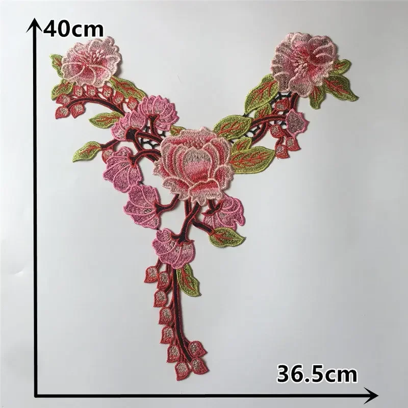 High quality Lace Fabric Flower Dress Decoration Venise Sewing Collar Embroidery Neckline Clothing Applique Craft Accessories