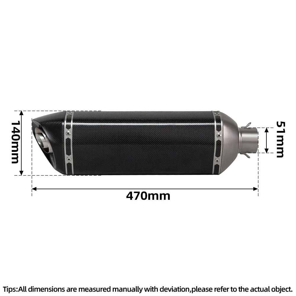Motorcycle Escape Modify Full System For BMW F900 F900R F900XR 2020-2024 Exhaust Header Tube Akra Carbon Muffler with DB Killer