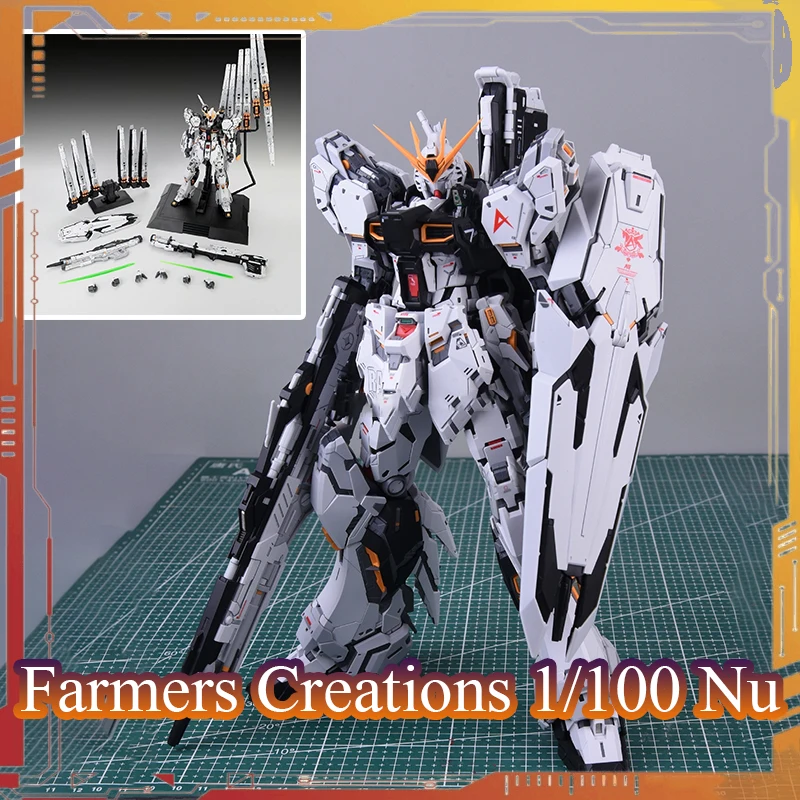 ファーマーズクリエイションズ モデル RX-93 ヌーファイター アクションフィギュア CMM GKスタイル 1/100スケール 組立モデルキット 24cm アニメフィギュア 無料ギフト付き