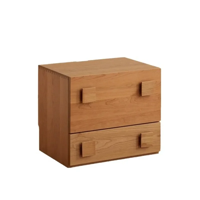 

Modern Modular Combination Cabinet Cherry Wood Solid Wood Japanese Multifunctional Storage Chest of Drawers Bedroom L