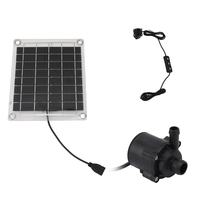 12V 10W Solar Panel Water Pump Garden Decoration Mini Solar Panel Fountain with Adjustment Switch Solar Panel Pump Kits for Pond